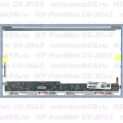 Матрица для ноутбука HP Pavilion G6-2045 (1366x768 HD) TN, 40pin, Глянцевая