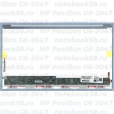 Матрица для ноутбука HP Pavilion G6-2047 (1366x768 HD) TN, 40pin, Глянцевая