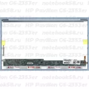 Матрица для ноутбука HP Pavilion G6-2353er (1366x768 HD) TN, 40pin, Глянцевая