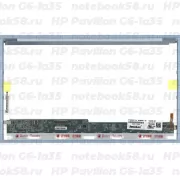 Матрица для ноутбука HP Pavilion G6-1a35 (1366x768 HD) TN, 40pin, Глянцевая