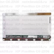 Матрица для ноутбука HP Pavilion G6-2306 (1366x768 HD) TN, 40pin, Глянцевая