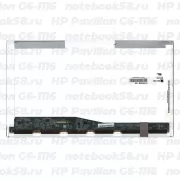 Матрица для ноутбука HP Pavilion G6-1116 (1366x768 HD) TN, 40pin, Глянцевая