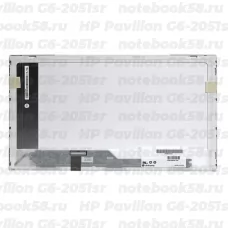 Матрица для ноутбука HP Pavilion G6-2051sr (1366x768 HD) TN, 40pin, Глянцевая