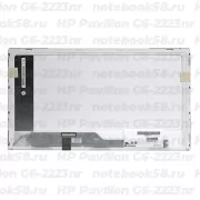 Матрица для ноутбука HP Pavilion G6-2223nr (1366x768 HD) TN, 40pin, Глянцевая