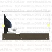 Матрица для ноутбука HP Pavilion DV6-3055sr (1366x768 HD) TN, 40pin, Глянцевая