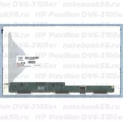 Матрица для ноутбука HP Pavilion DV6-3105er (1366x768 HD) TN, 40pin, Матовая