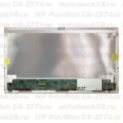 Матрица для ноутбука HP Pavilion G6-2374nr (1366x768 HD) TN, 40pin, Матовая