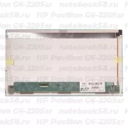 Матрица для ноутбука HP Pavilion G6-2205sr (1366x768 HD) TN, 40pin, Матовая