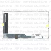 Матрица для ноутбука HP Pavilion G6-2316er (1366x768 HD) TN, 40pin, Матовая