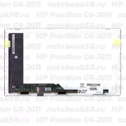 Матрица для ноутбука HP Pavilion G6-2011 (1366x768 HD) TN, 40pin, Матовая