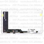 Матрица для ноутбука HP Pavilion G6-2026sr (1366x768 HD) TN, 40pin, Матовая