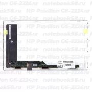 Матрица для ноутбука HP Pavilion G6-2224nr (1366x768 HD) TN, 40pin, Матовая