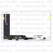 Матрица для ноутбука HP Pavilion G6-1201 (1366x768 HD) TN, 40pin, Матовая