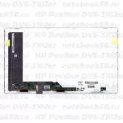 Матрица для ноутбука HP Pavilion DV6-3102er (1366x768 HD) TN, 40pin, Матовая