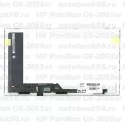 Матрица для ноутбука HP Pavilion G6-2055sr (1366x768 HD) TN, 40pin, Глянцевая