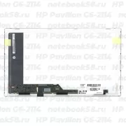 Матрица для ноутбука HP Pavilion G6-2114 (1366x768 HD) TN, 40pin, Глянцевая