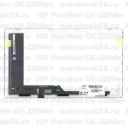 Матрица для ноутбука HP Pavilion G6-2200er (1366x768 HD) TN, 40pin, Глянцевая