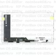 Матрица для ноутбука HP Pavilion G6-2213nr (1366x768 HD) TN, 40pin, Глянцевая