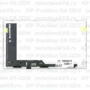Матрица для ноутбука HP Pavilion G6-1236 (1366x768 HD) TN, 40pin, Глянцевая