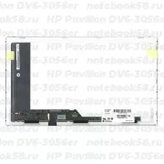 Матрица для ноутбука HP Pavilion DV6-3056er (1366x768 HD) TN, 40pin, Глянцевая