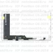 Матрица для ноутбука HP Pavilion G6-2038 (1366x768 HD) TN, 40pin, Матовая