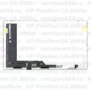 Матрица для ноутбука HP Pavilion G6-2081sr (1366x768 HD) TN, 40pin, Матовая