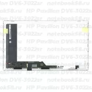 Матрица для ноутбука HP Pavilion DV6-3022sr (1366x768 HD) TN, 40pin, Матовая