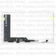 Матрица для ноутбука HP Pavilion DV6-3150sr (1366x768 HD) TN, 40pin, Матовая