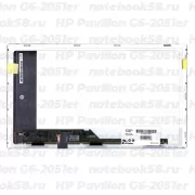 Матрица для ноутбука HP Pavilion G6-2051er (1366x768 HD) TN, 40pin, Матовая