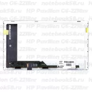 Матрица для ноутбука HP Pavilion G6-2218nr (1366x768 HD) TN, 40pin, Матовая