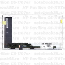 Матрица для ноутбука HP Pavilion G6-1107er (1366x768 HD) TN, 40pin, Матовая