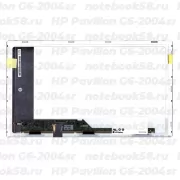 Матрица для ноутбука HP Pavilion G6-2004sr (1366x768 HD) TN, 40pin, Матовая