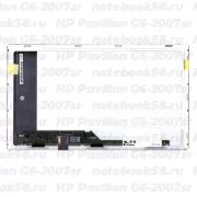 Матрица для ноутбука HP Pavilion G6-2007sr (1366x768 HD) TN, 40pin, Матовая