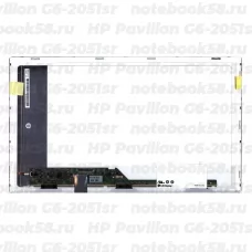 Матрица для ноутбука HP Pavilion G6-2051sr (1366x768 HD) TN, 40pin, Матовая