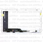 Матрица для ноутбука HP Pavilion G6-2279er (1366x768 HD) TN, 40pin, Матовая