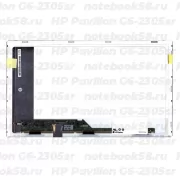 Матрица для ноутбука HP Pavilion G6-2305sr (1366x768 HD) TN, 40pin, Матовая