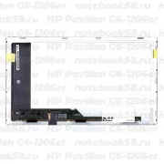 Матрица для ноутбука HP Pavilion G6-1206er (1366x768 HD) TN, 40pin, Матовая