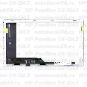 Матрица для ноутбука HP Pavilion G6-1243 (1366x768 HD) TN, 40pin, Матовая