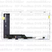 Матрица для ноутбука HP Pavilion DV6-3022sr (1366x768 HD) TN, 40pin, Матовая