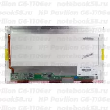 Матрица для ноутбука HP Pavilion G6-1106er (1366x768 HD) TN, 40pin, Глянцевая