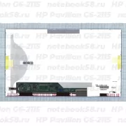 Матрица для ноутбука HP Pavilion G6-2115 (1366x768 HD) TN, 40pin, Матовая