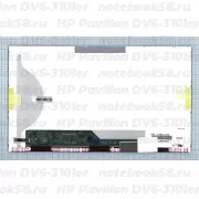 Матрица для ноутбука HP Pavilion DV6-3101er (1366x768 HD) TN, 40pin, Матовая