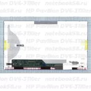 Матрица для ноутбука HP Pavilion DV6-3110er (1366x768 HD) TN, 40pin, Матовая