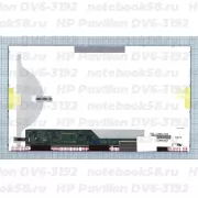 Матрица для ноутбука HP Pavilion DV6-3192 (1366x768 HD) TN, 40pin, Матовая