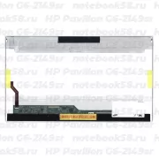 Матрица для ноутбука HP Pavilion G6-2149sr (1366x768 HD) TN, 40pin, Глянцевая