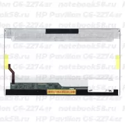 Матрица для ноутбука HP Pavilion G6-2274sr (1366x768 HD) TN, 40pin, Глянцевая