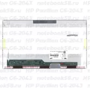 Матрица для ноутбука HP Pavilion G6-2043 (1366x768 HD) TN, 40pin, Глянцевая