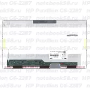 Матрица для ноутбука HP Pavilion G6-2287 (1366x768 HD) TN, 40pin, Глянцевая