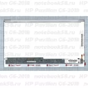 Матрица для ноутбука HP Pavilion G6-2018 (1366x768 HD) TN, 40pin, Глянцевая