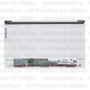 Матрица для ноутбука HP Pavilion G6-2026sr (1366x768 HD) TN, 40pin, Матовая